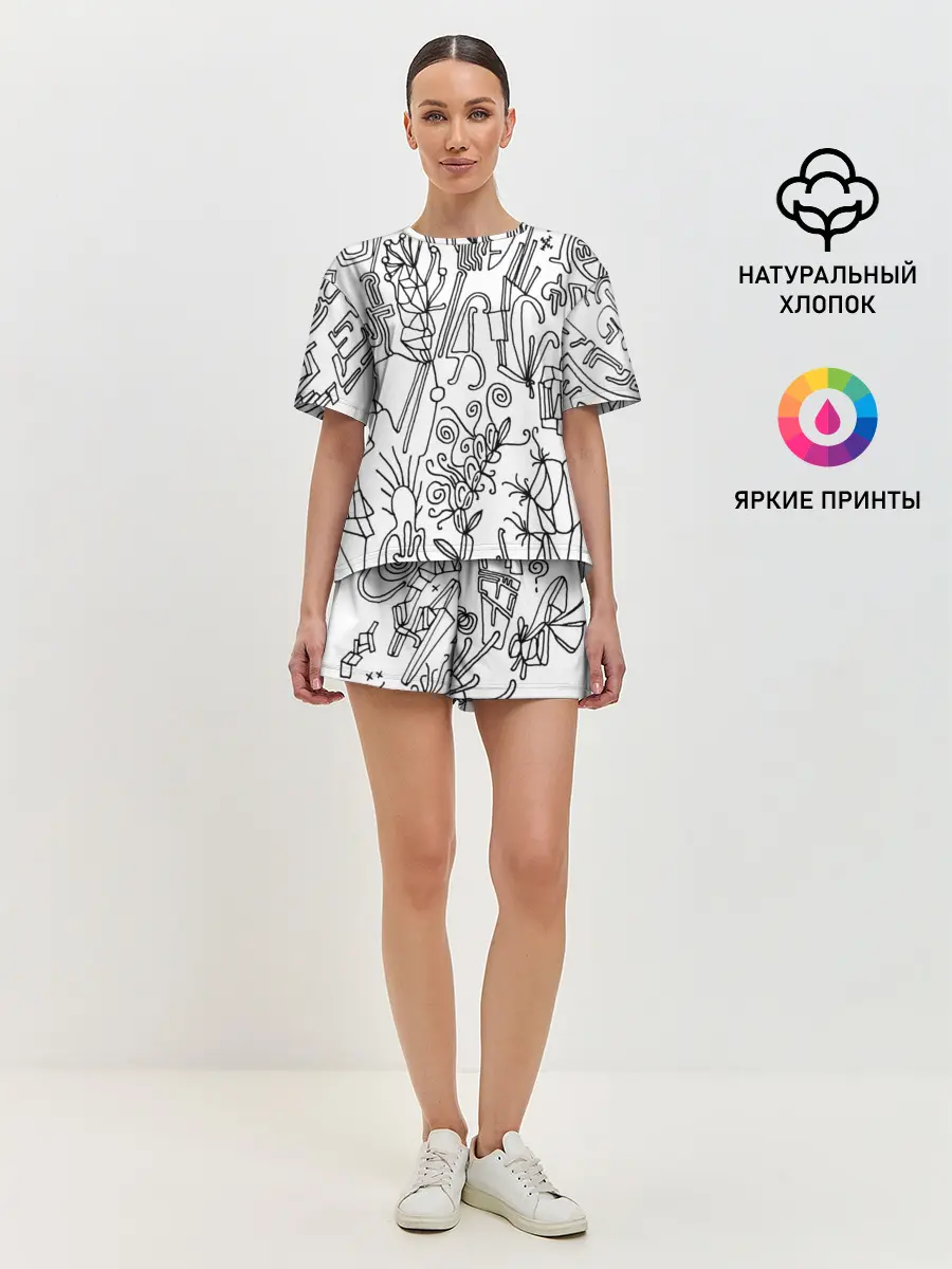 Женская пижама с шортами / Точка воображения