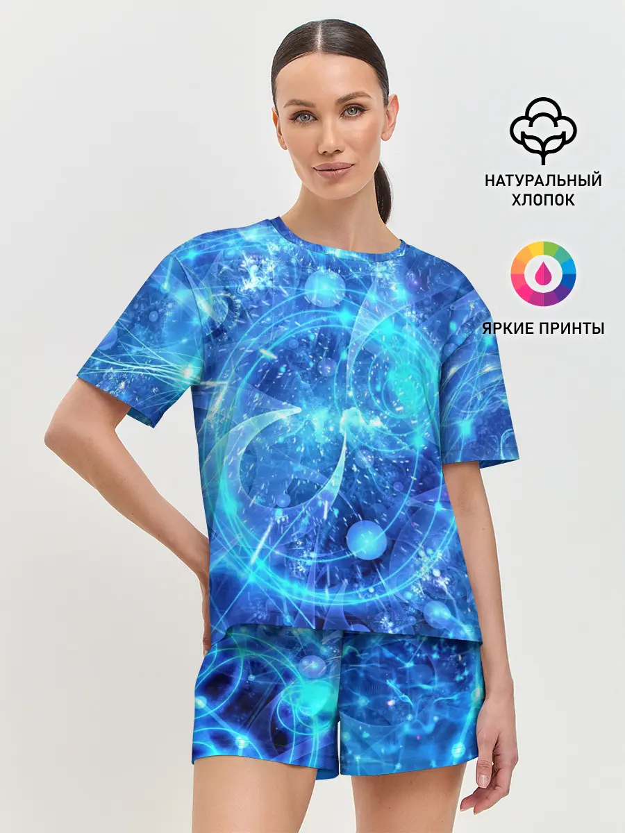 Женская пижама с шортами / Вибрация воздуха