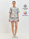 Женская пижама с шортами / Веселые машинки
