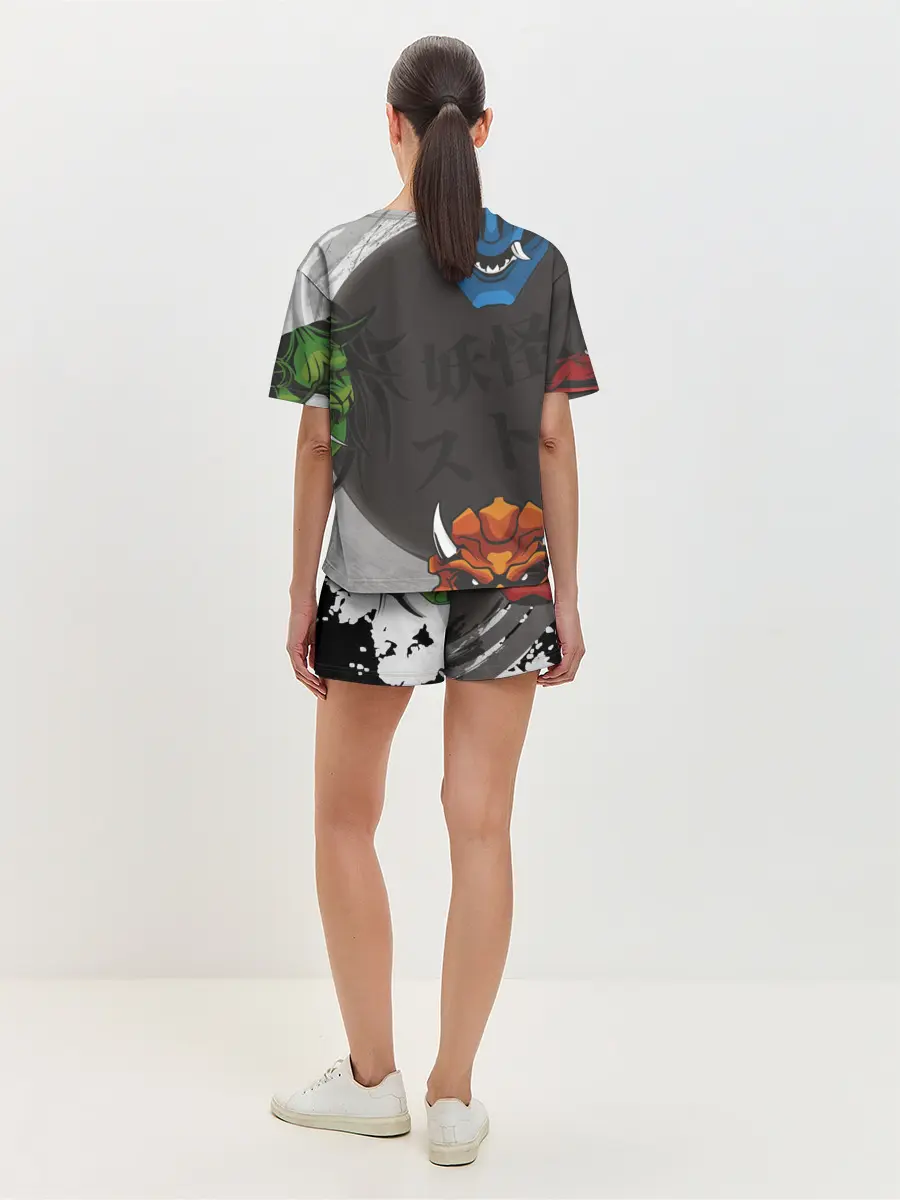 Женская пижама с шортами / Маски Они