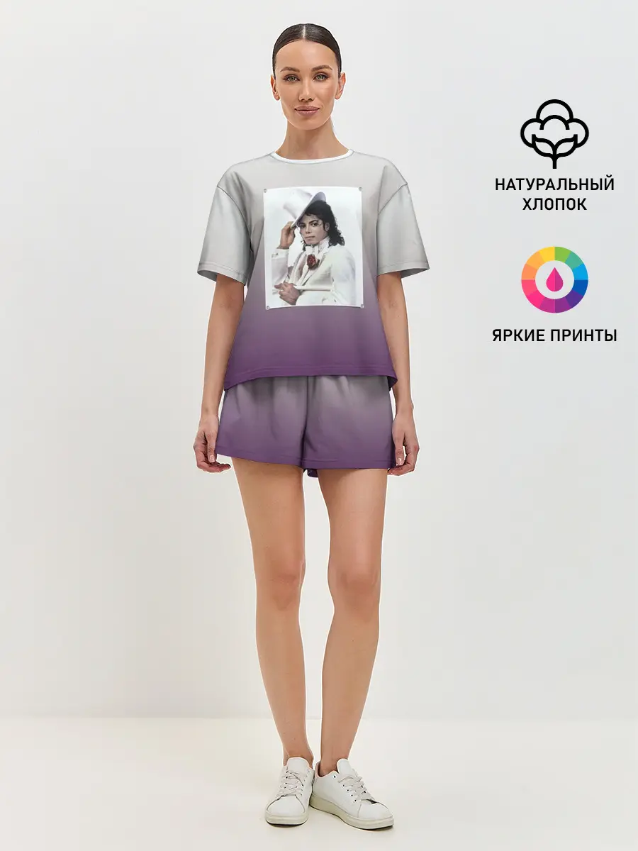 Женская пижама с шортами / Майкл Джексон навсегда