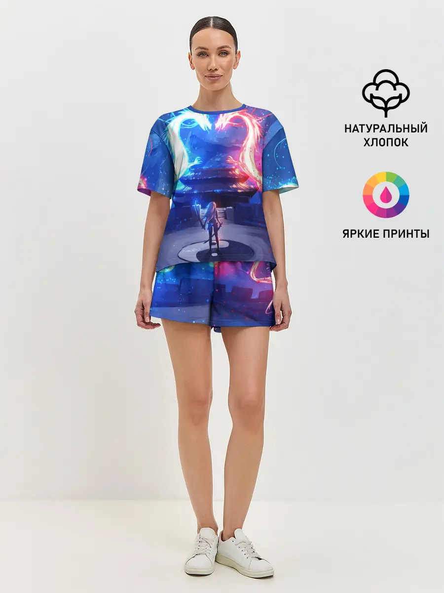 Женская пижама с шортами / БИТВА ДРАКОНОВ