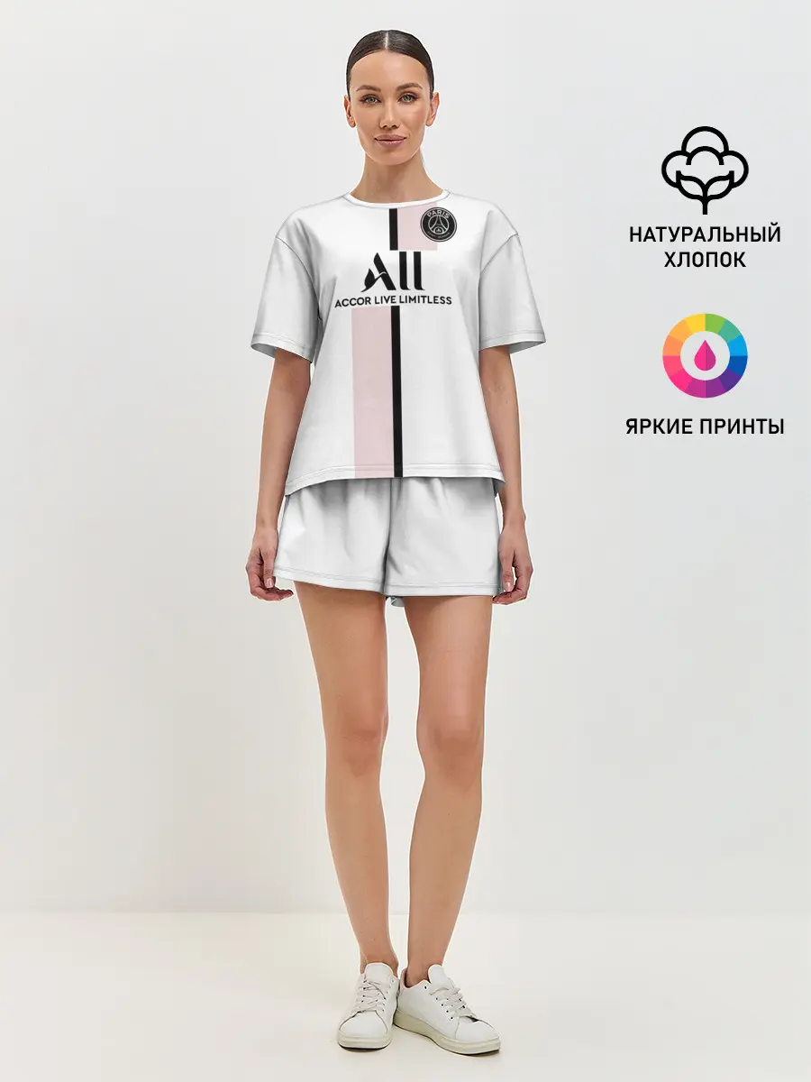 Женская пижама с шортами / Неймар ПСЖ