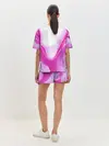 Женская пижама с шортами / Жидкий пурпур