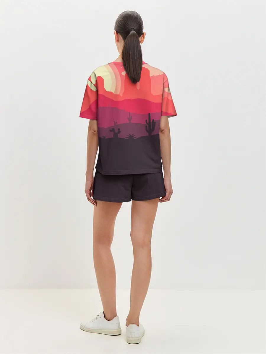 Женская пижама с шортами / Пустыня