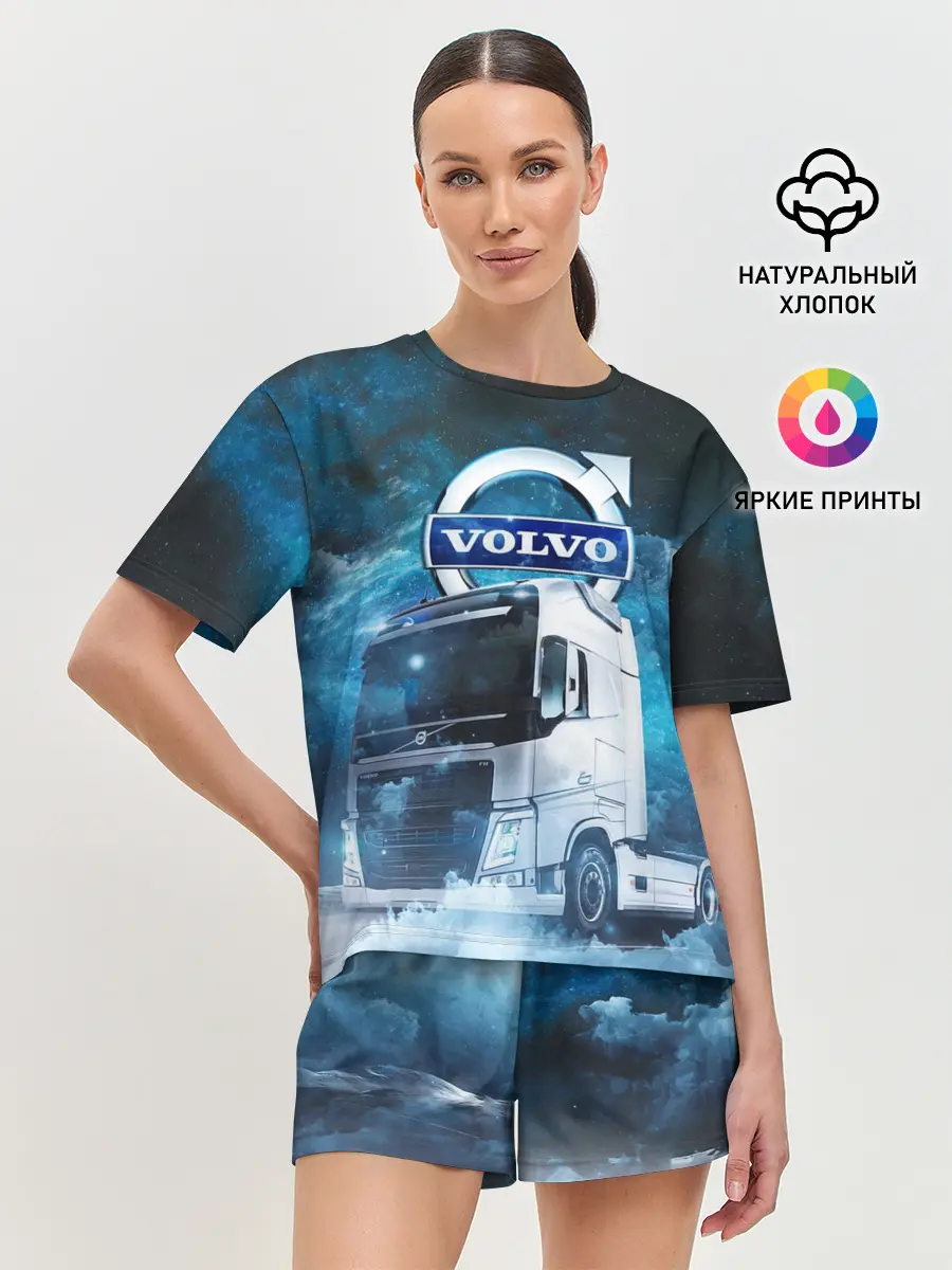 Женская пижама с шортами / Volvo truck