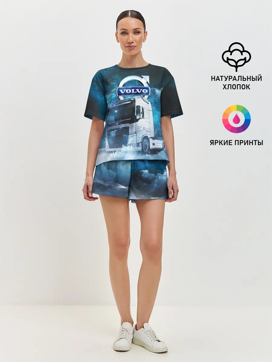 Женская пижама с шортами / Volvo truck