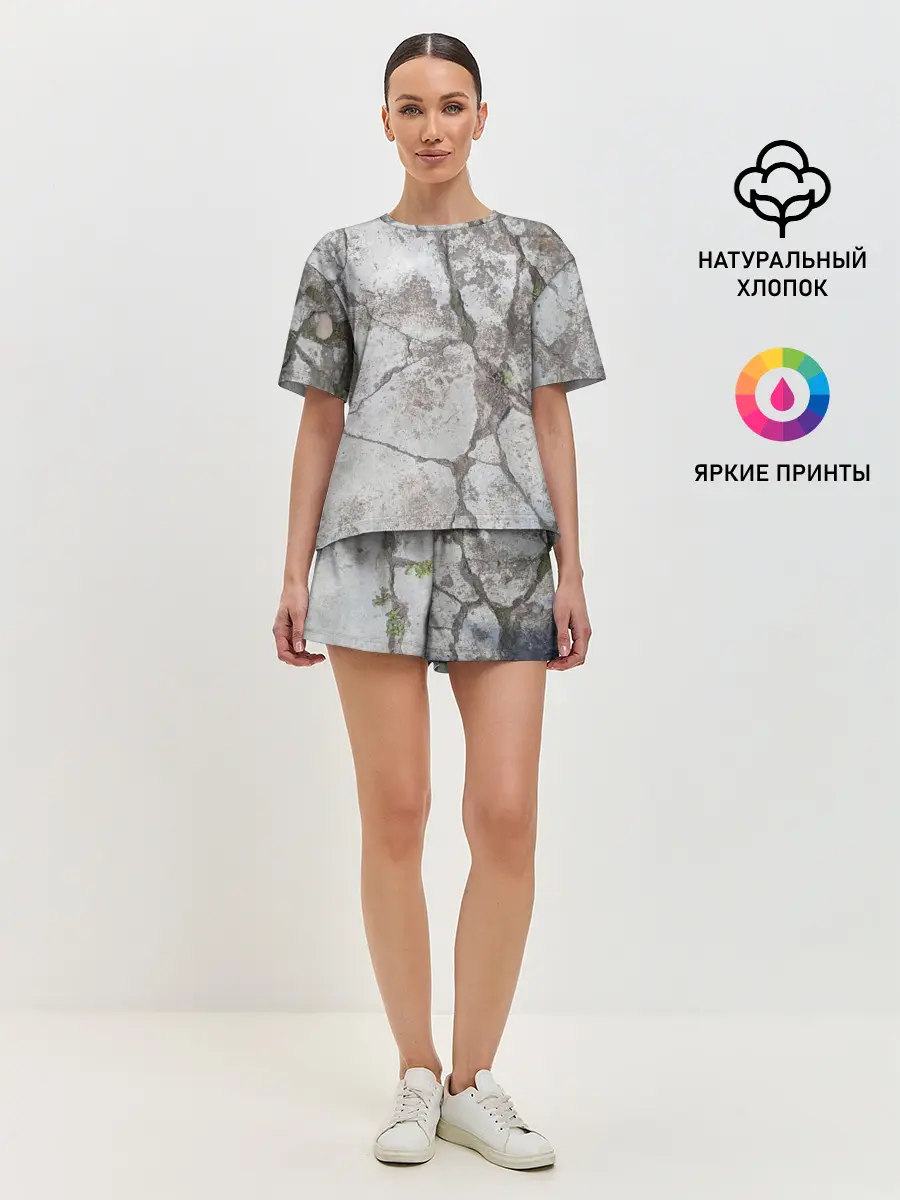 Женская пижама с шортами / Лунный камень