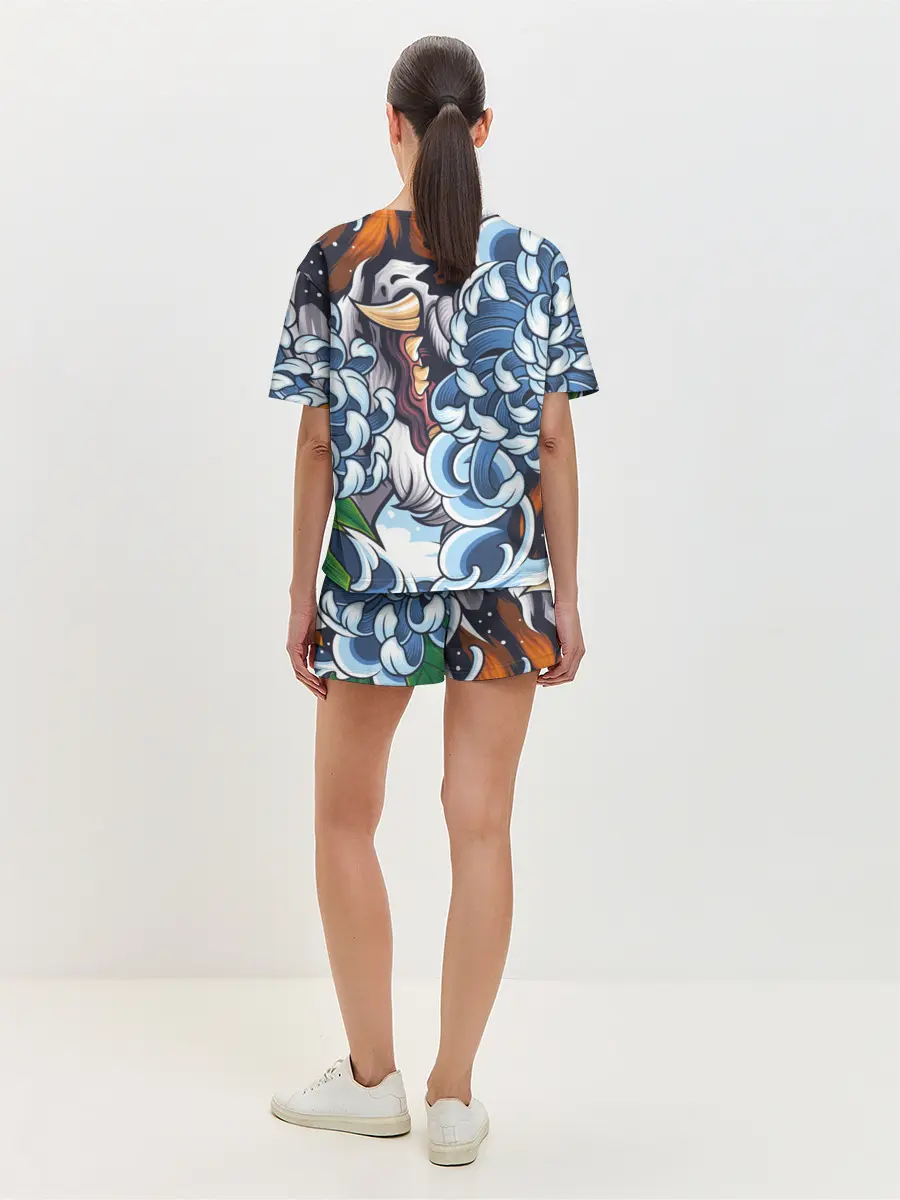 Женская пижама с шортами / Тигр