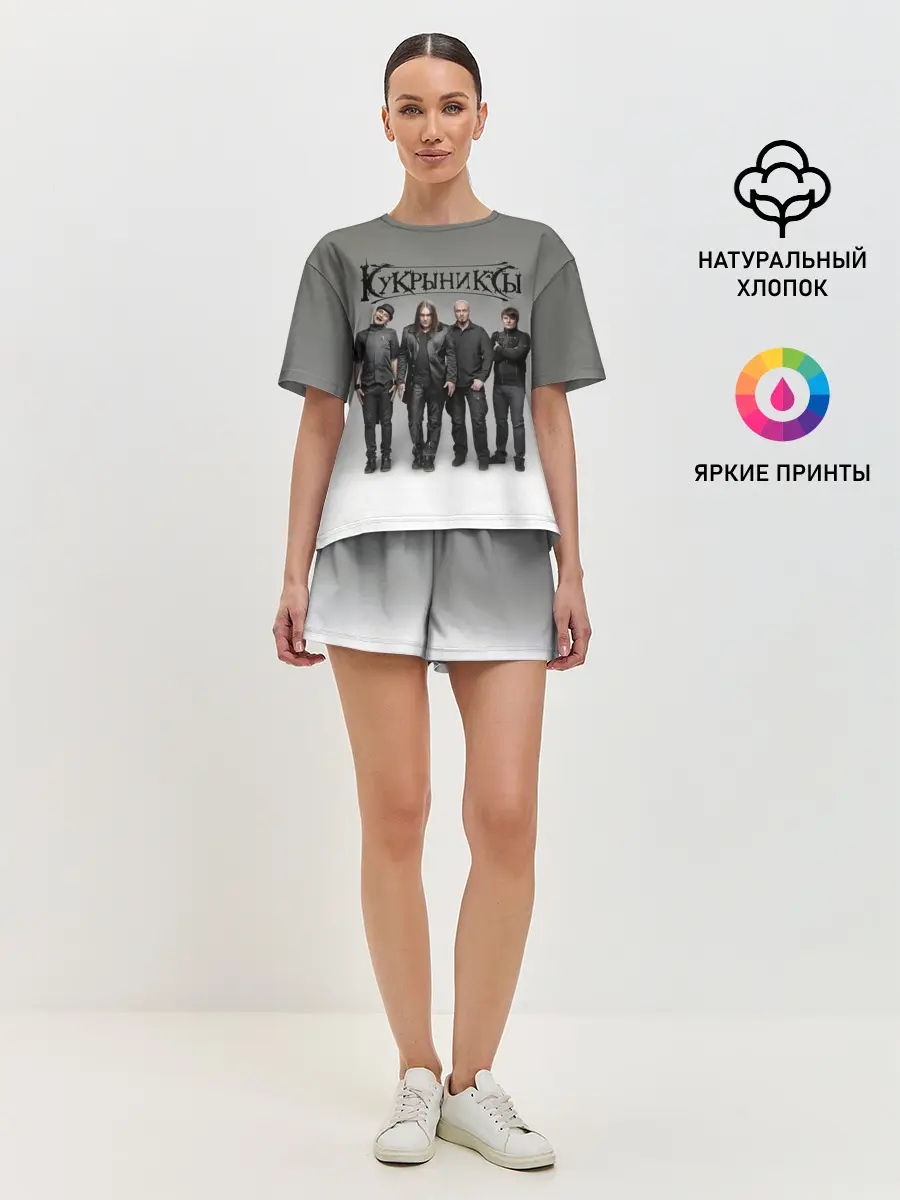 Женская пижама с шортами / Кукрыниксы рок группа