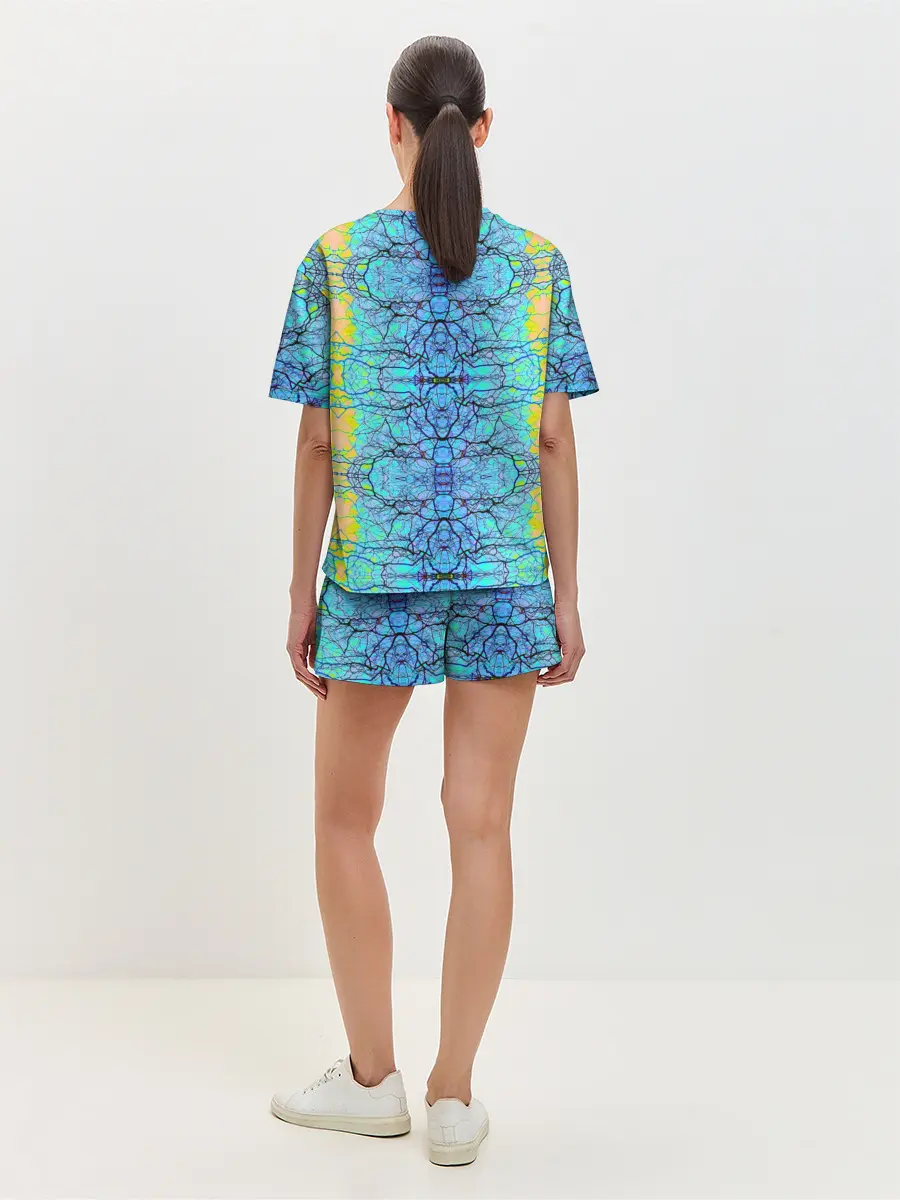 Женская пижама с шортами / Психоделика