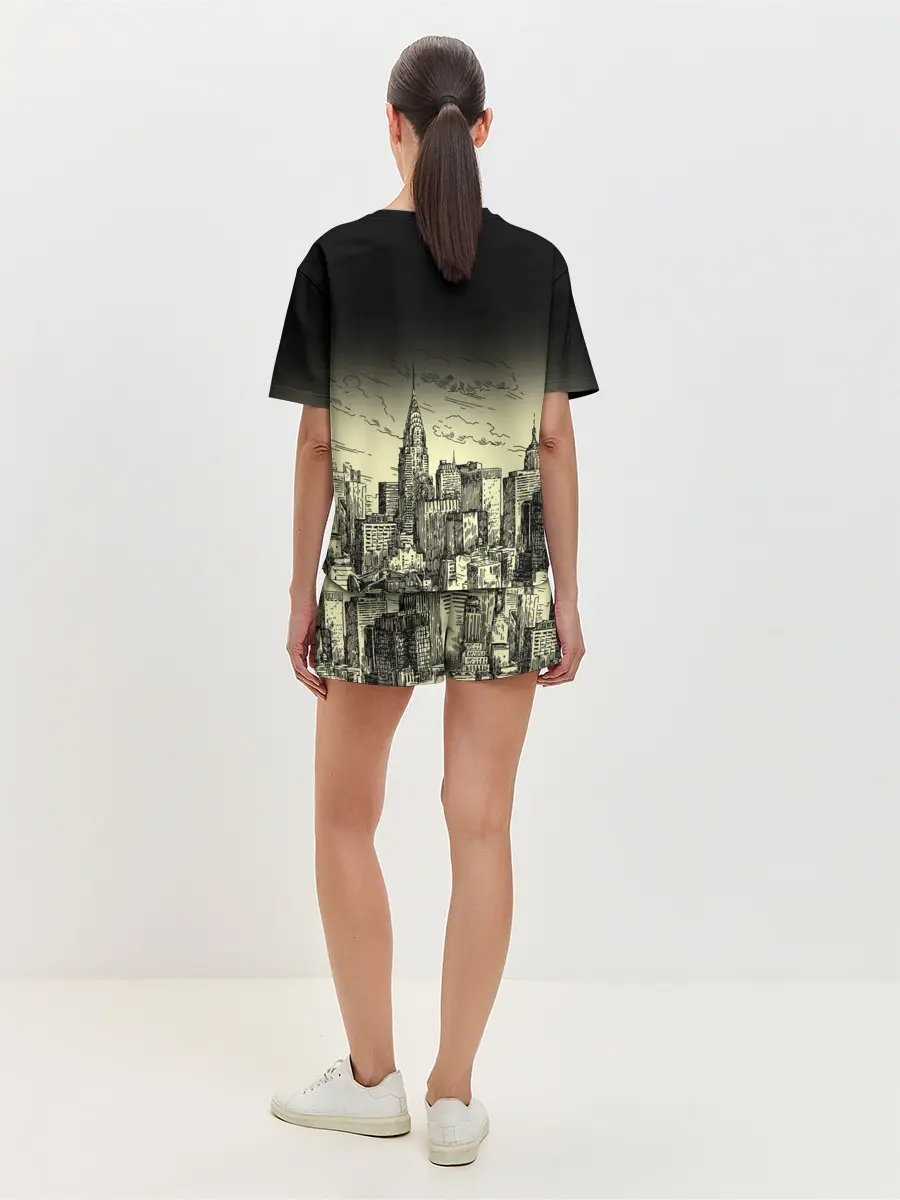 Женская пижама с шортами / Нью-Йорк