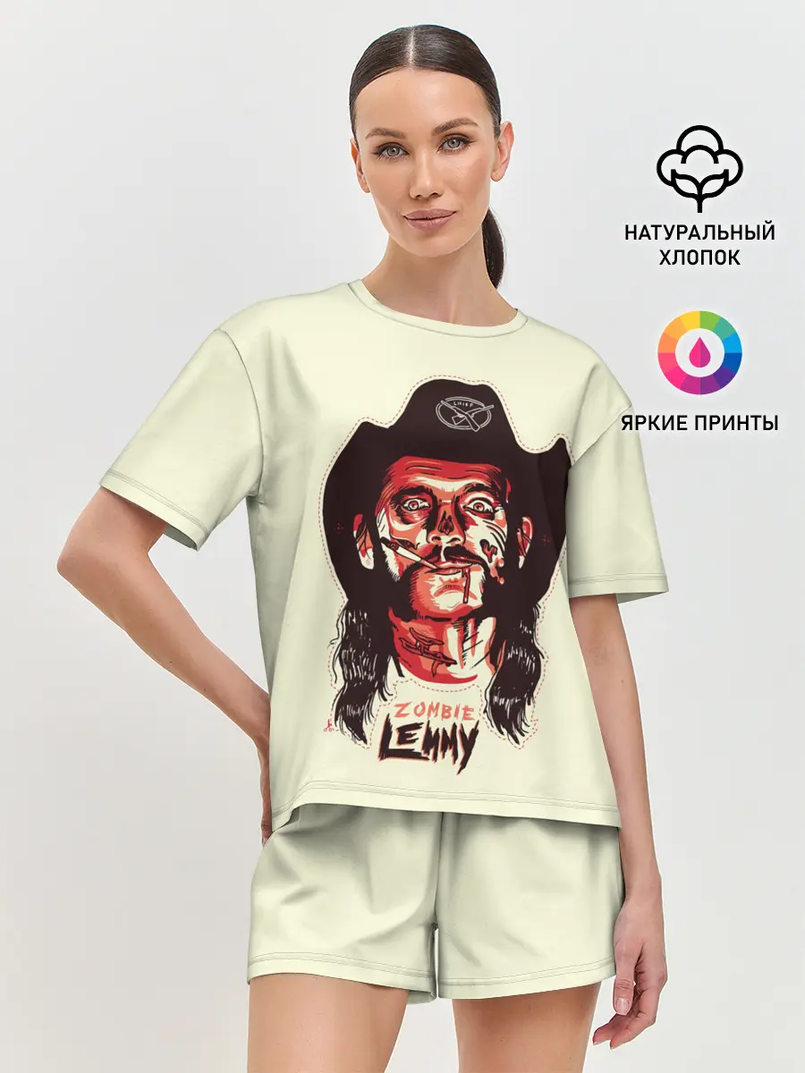 Женская пижама с шортами / Zombie Lemmy