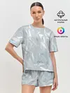 Женская пижама с шортами / Голографическая текстура