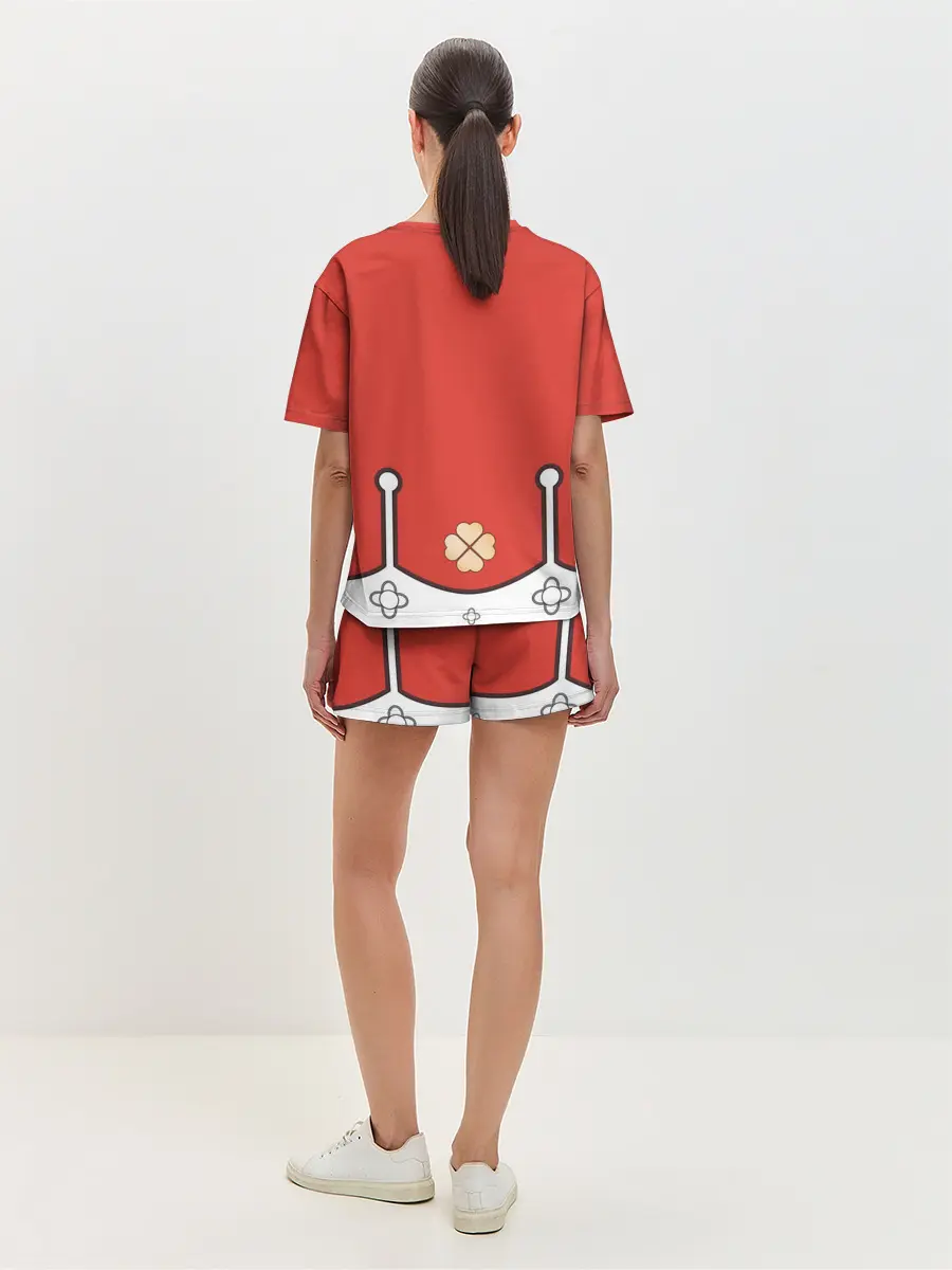 Женская пижама с шортами / КОСТЮМ КЛИ | ГЕНШИН ИМПАКТ