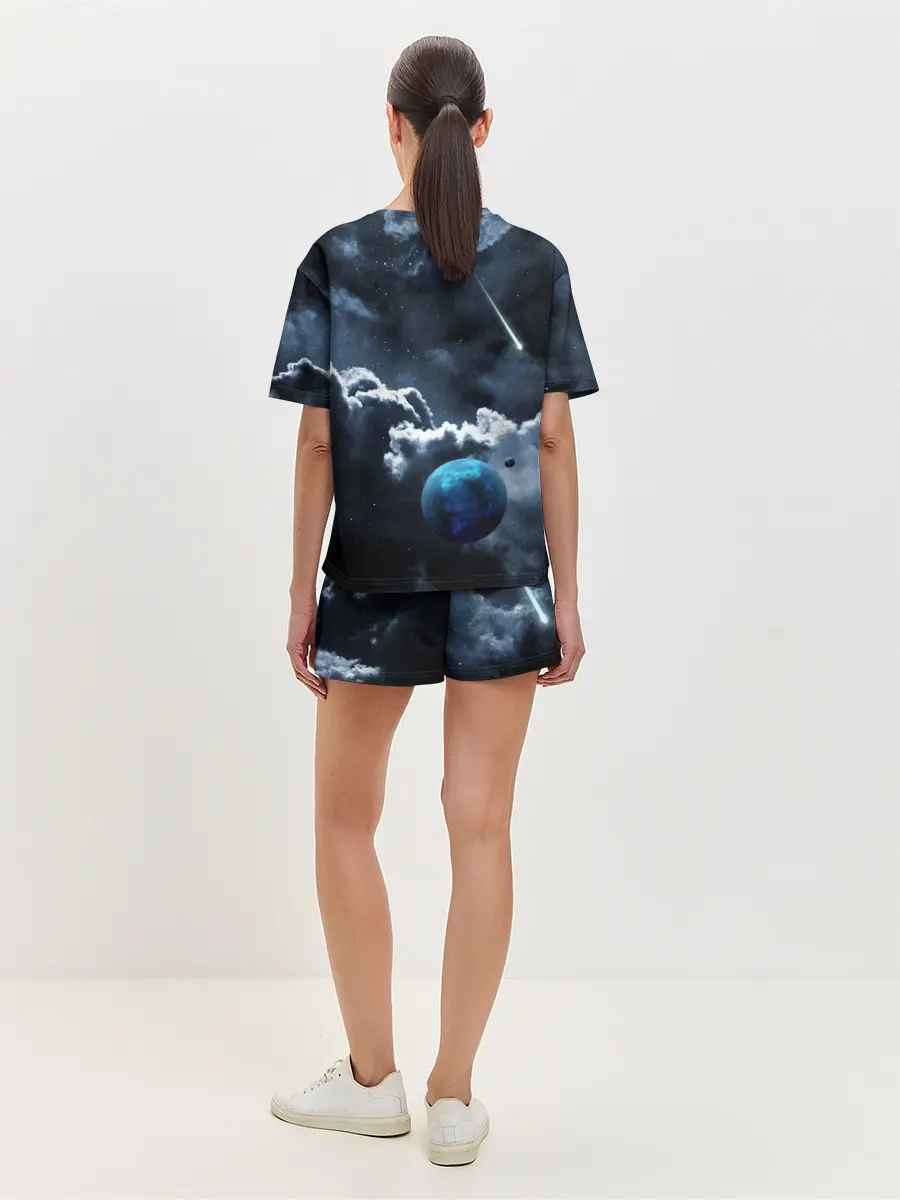 Женская пижама с шортами / КОСМИЧЕСКИЕ ОБЛАКА