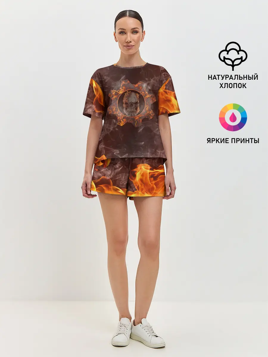 Женская пижама с шортами / ШЕСТЕРНЯ | GEARS OF WAR