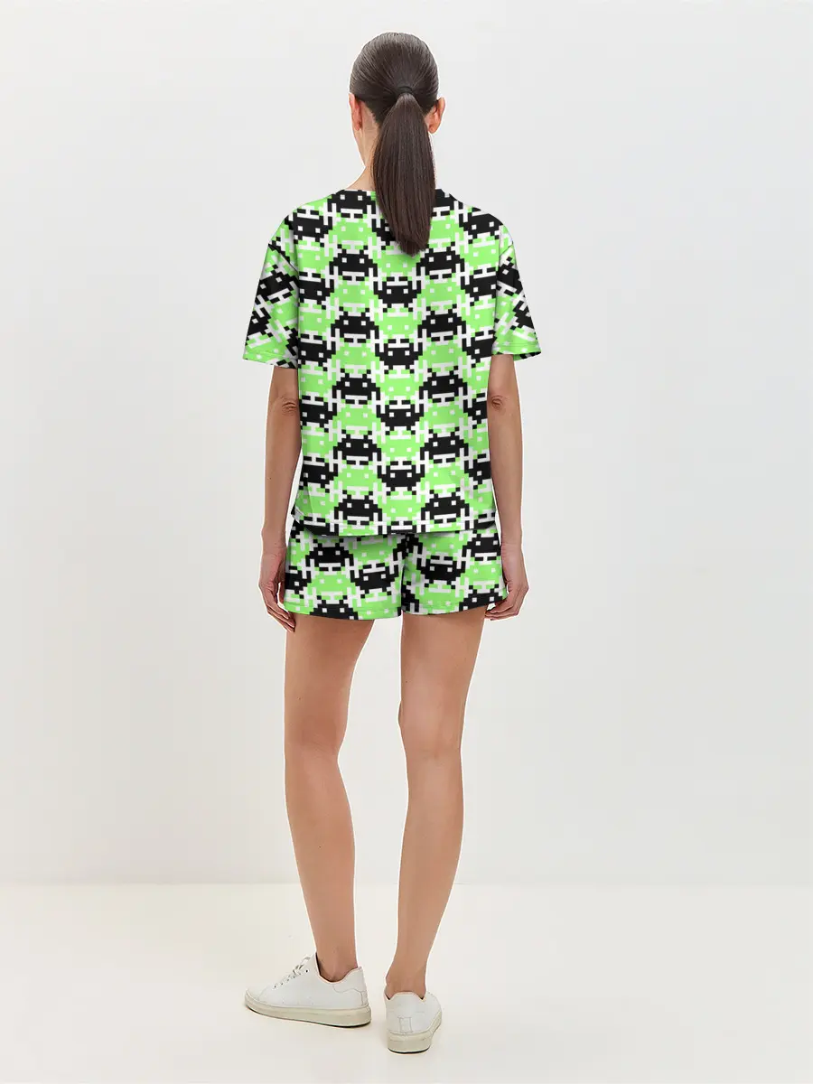 Женская пижама с шортами / Space Invaders | Old game