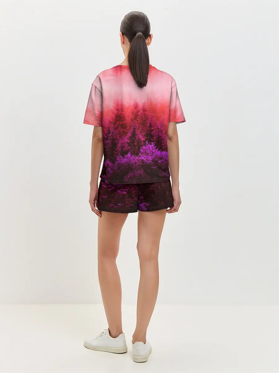 Женская пижама с шортами / КРАСНАЯ ОСЕНЬ