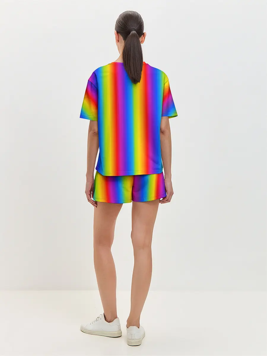 Женская пижама с шортами / Color gradient