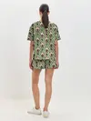 Женская пижама с шортами / ICE SCREAM зеленый паттерн