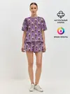 Женская пижама с шортами / ICE SCREAM розовый паттерн