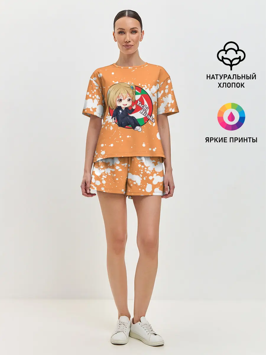 Женская пижама с шортами / Yachi Hitoka | Haikyu | Волейбол