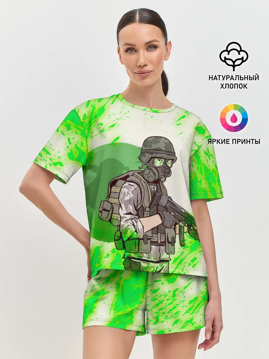 Женская пижама с шортами / Opposing Force | HL