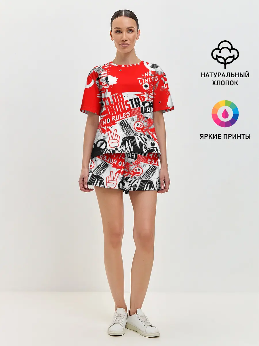 Женская пижама с шортами / Crazy