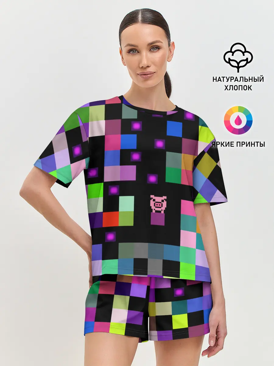 Женская пижама с шортами / Arcade Pig