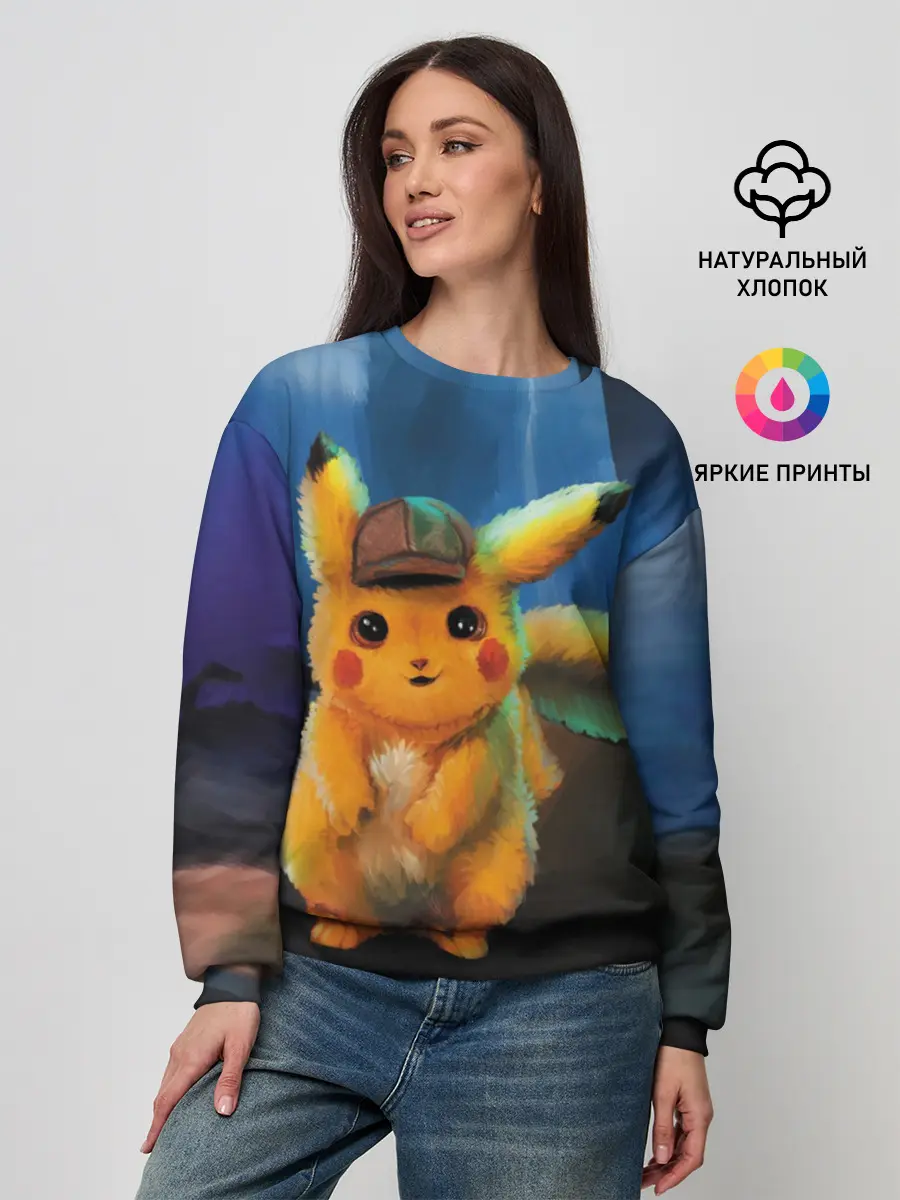 Женский свитшот / Detective Pikachu