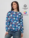 Женский свитшот / Киты и яхты