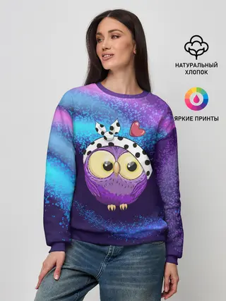 Женский свитшот / Стильная сова