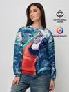 Женский свитшот / Попугай