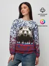 Женский свитшот / Русский медведь