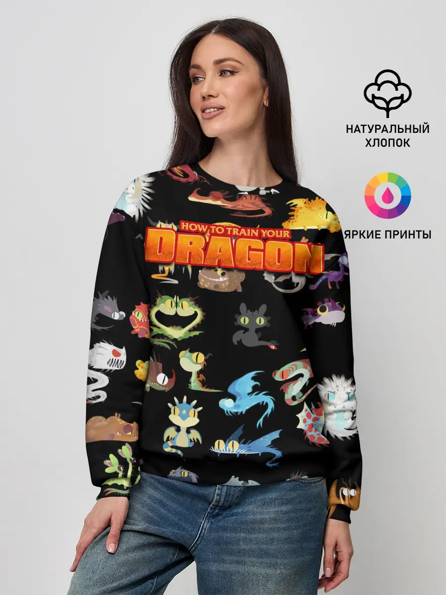Женский свитшот / How to Train Your Dragon