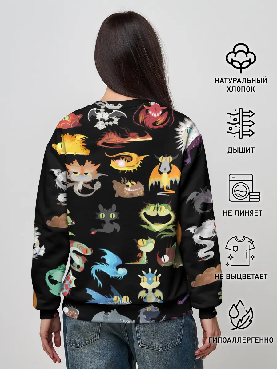 Женский свитшот / How to Train Your Dragon