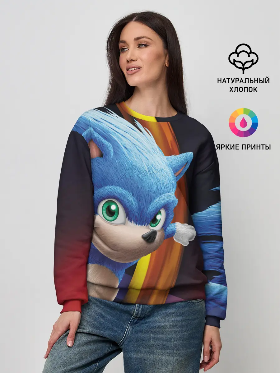 Женский свитшот / Sonic