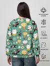 Женский свитшот / Совы и котики