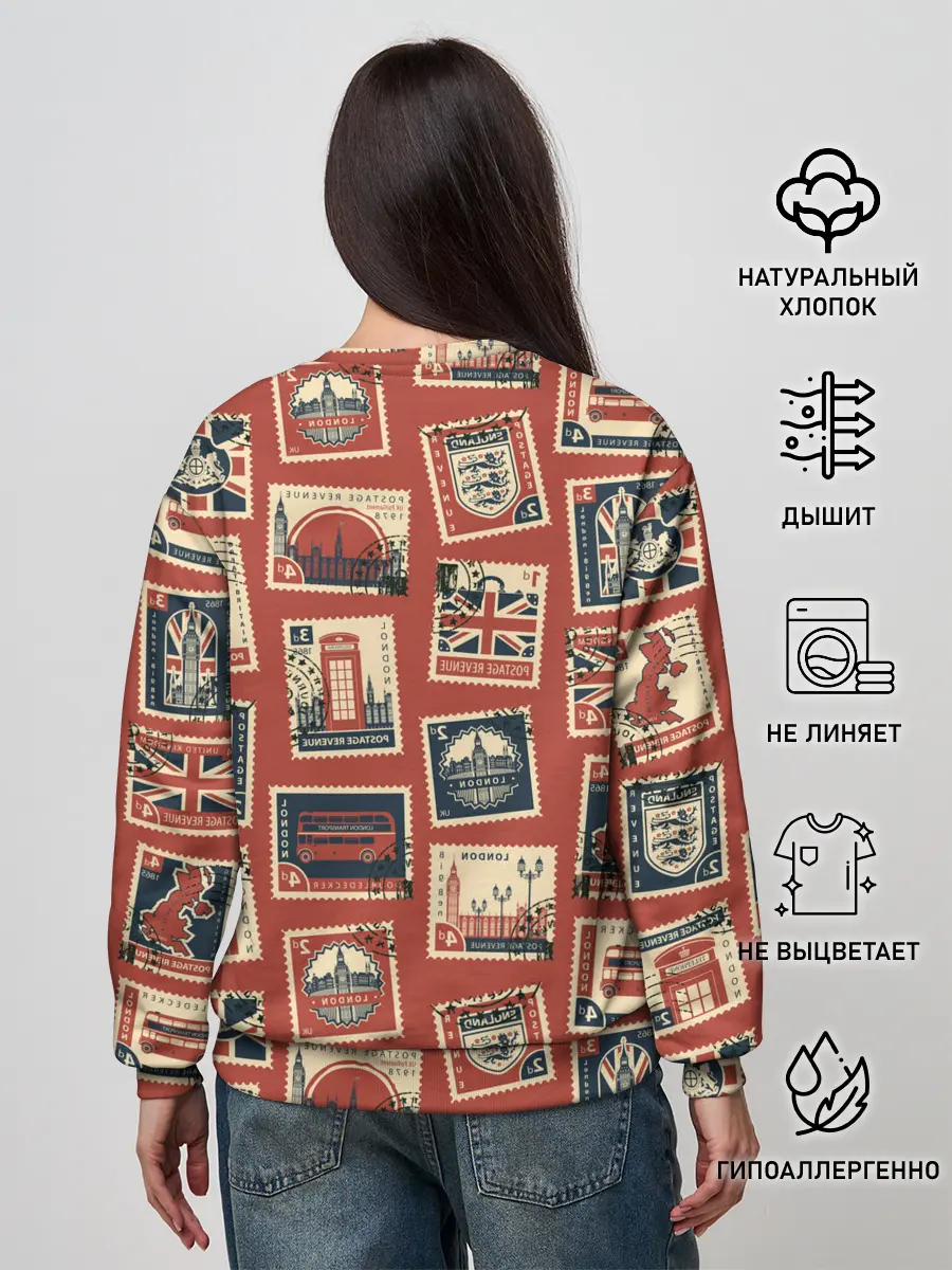 Женский свитшот / Марки Великобритании