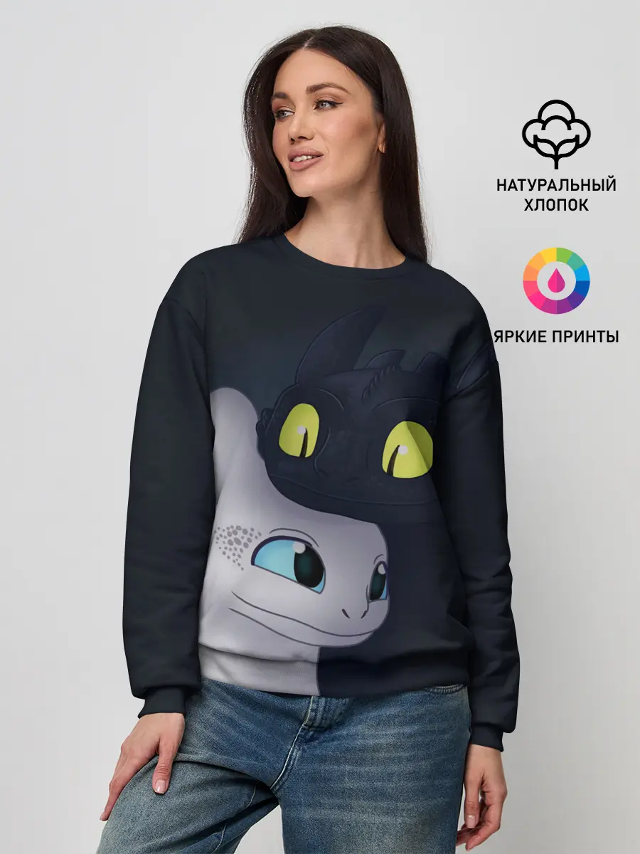 Женский свитшот / Как приручить дракона