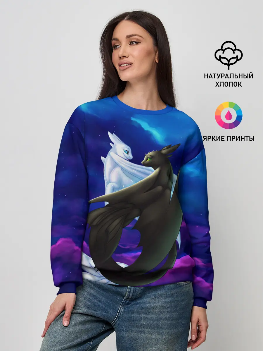 Женский свитшот / Как приручить дракона