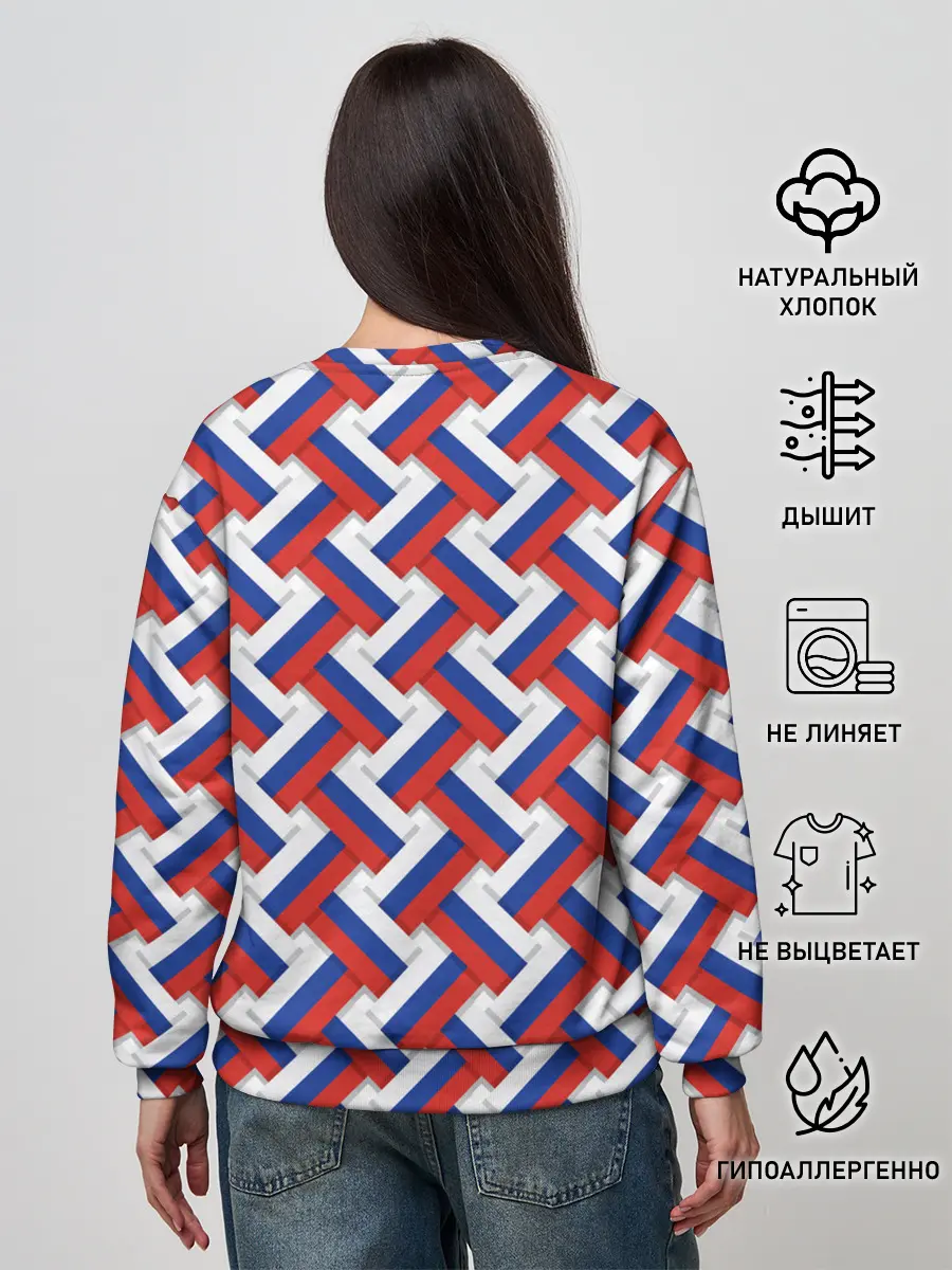 Женский свитшот / Российская плетёнка