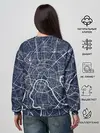Женский свитшот / Карта Москвы