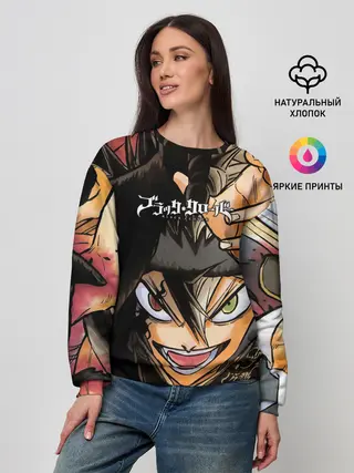 Женский свитшот / Красочный арт Асты