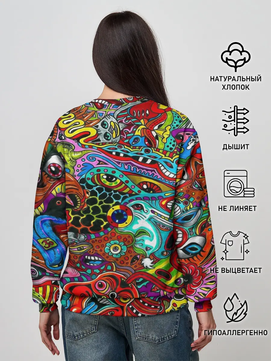 Женский свитшот / Психоделика