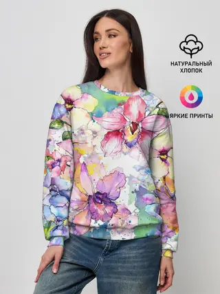 Женский свитшот / Цветы