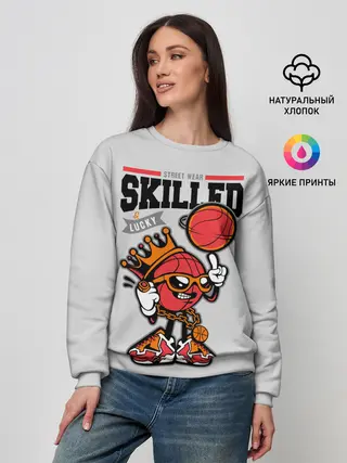 Женский свитшот / Skilled and lucky