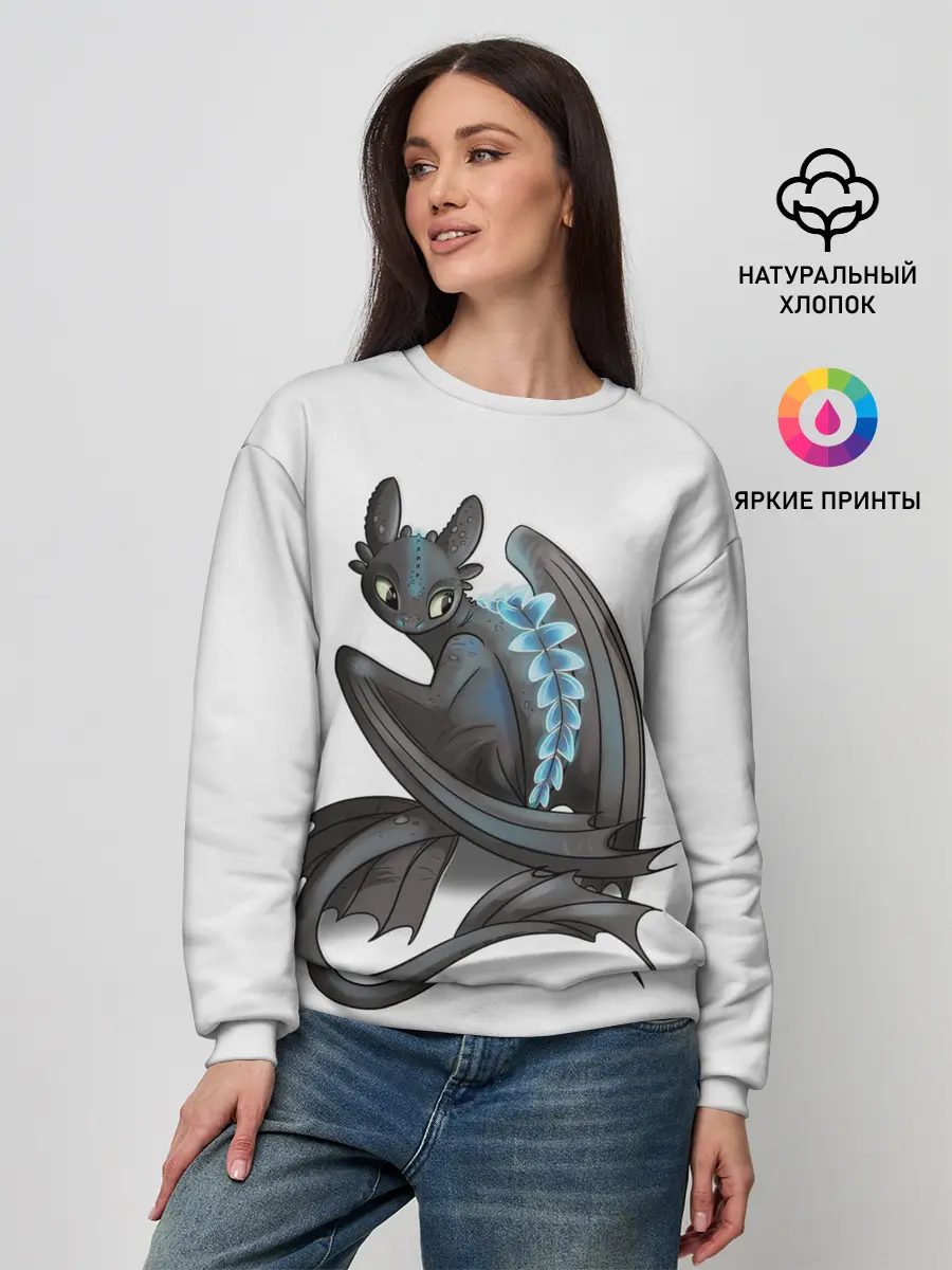 Женский свитшот / Как приручить дракона