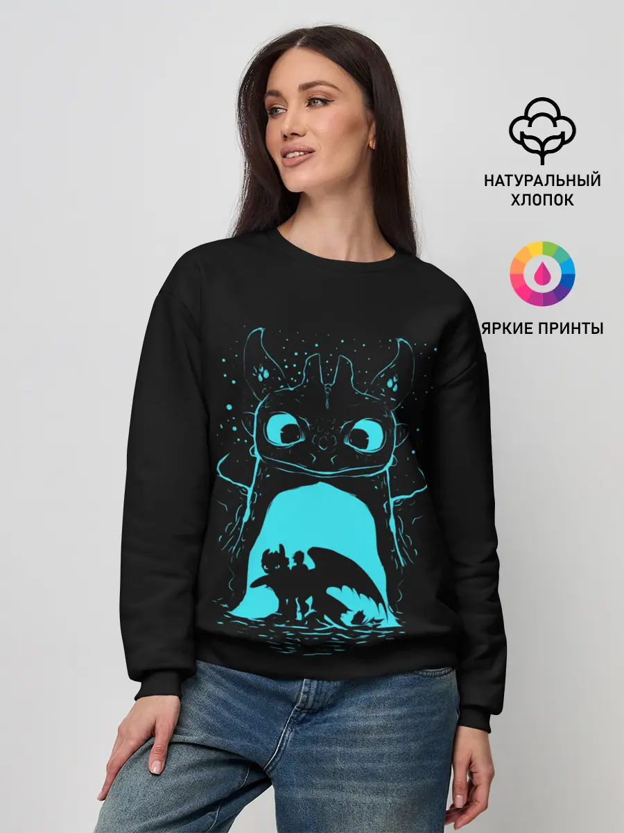 Женский свитшот / Как приручить дракона